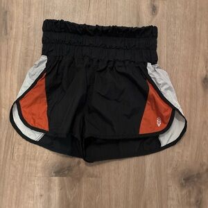 Black and Orange Free People Shorts